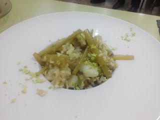 ARROZ MELOSO DE MANITAS, BORRAJAS Y BACALAO