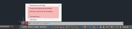 Personalizar barra de comando en Autocad 2015