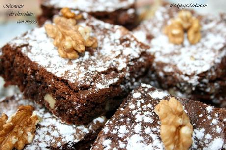 Brownie de chocolate con nueces