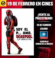 ¿Te gustaría asistir al preestreno de Deadpool?