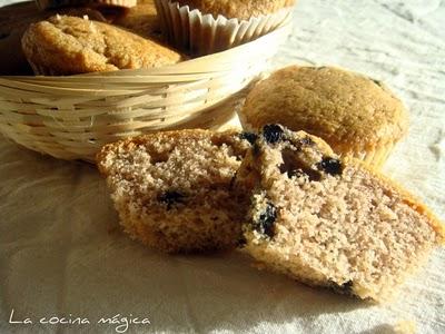 MUFFINS DE CANELA Y ARANDANOS