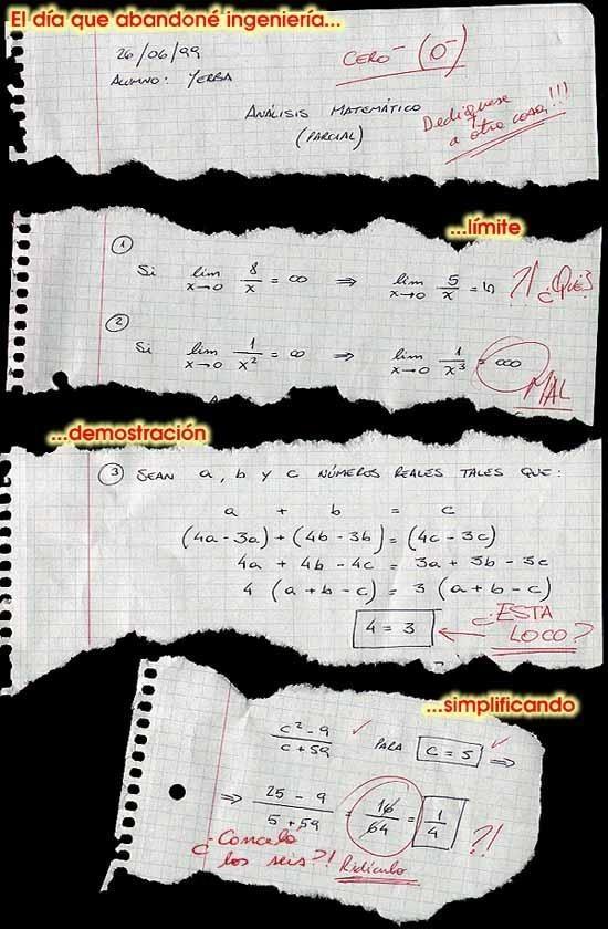 El día que abandoné  la ingeniería