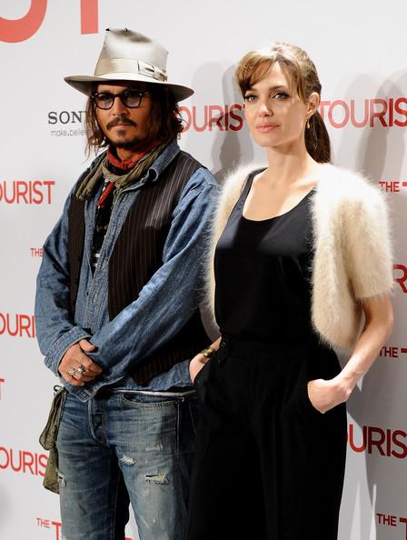 'The Tourist' Photocall in Madrid  - Angelina Jolie & Johnny Deep