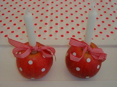 decorar con manzanas