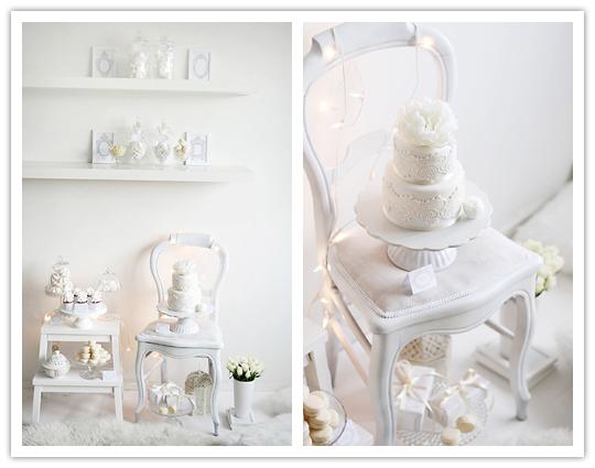 Postres Total White para bodas de invierno