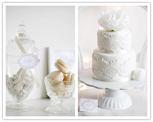 Postres Total White para bodas de invierno