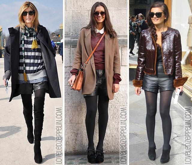 Tendencia: los shorts de cuero Tendencia: los shorts de cuero
