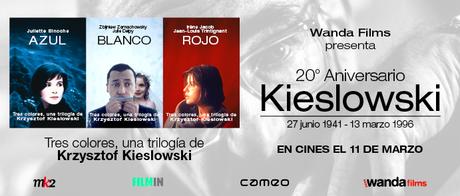 WANDA REESTRENARÁ EN CINES LA TRILOGÍA DE KIESLOWSKI. TRES COLORES: Azul, Blanco, Rojo EL 11 DE MARZO EN CINES‏