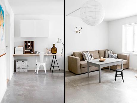 Vivienda nórdica: madera + blanco