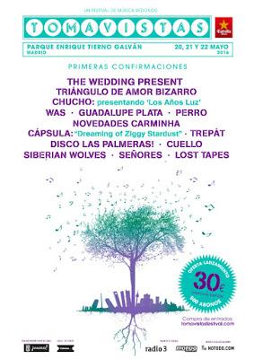 Festival Tomavistas 2016: The Wedding Present, Chucho, Triángulo de Amor Bizarro, WAS... Festival Tomavistas 2016: The Wedding Present, Chucho, Triángulo de Amor Bizarro, WAS...
