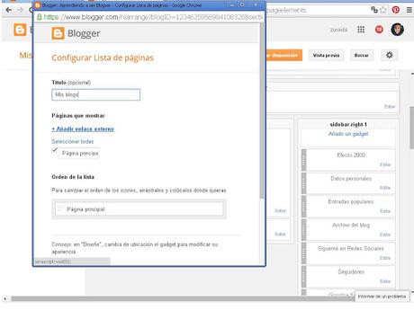 Como hacer Listados de blogs en mi blog de blogger Como hacer Listados de blogs en mi blog de blogger