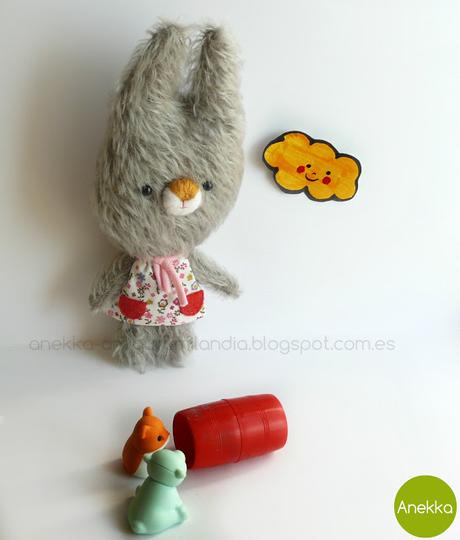 conejita de mohair Juanita bunny mohair anekka handmade