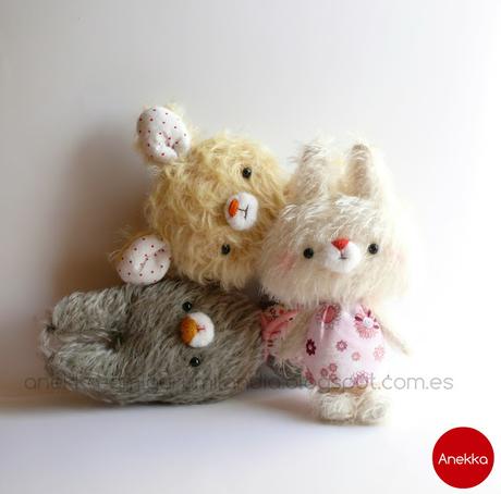 colección ositos de mohair stuffed animals, plushies, mohair handmade