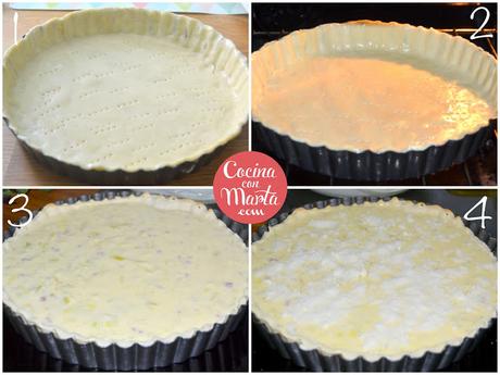 Quiche Lorreine, quiche puerros y bacon, nata, crema, leche evaporada, tarta salada, fácil, rápida, casera, receta, cocina con marta Quiche Lorreine, quiche puerros y bacon, nata, crema, leche evaporada, tarta salada, fácil, rápida, casera, receta, cocina con marta
