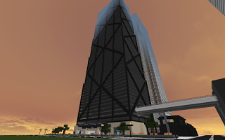 Replica Minecraft del rascacilos John Hancock Center, Chicago (EE.UU). Replica Minecraft del rascacilos John Hancock Center, Chicago (EE.UU).