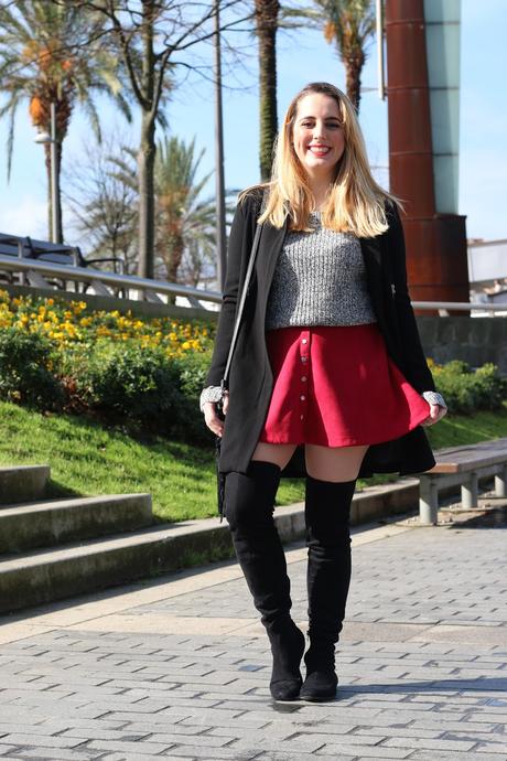 Outfit con botas altas en invierno Outfit con botas altas en invierno