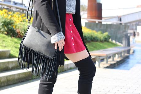 Outfit con botas altas en invierno Outfit con botas altas en invierno