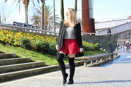 Outfit con botas altas en invierno Outfit con botas altas en invierno