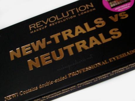 New - Trals Vs Neutrals de Makeup Revolution . New - Trals Vs Neutrals de Makeup Revolution .