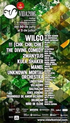 Vida Festival 2016: !!! (Chk Chk Chk), Kula Shaker, Kiko Veneno, Delorean, The New Raemon, 2ManyDjs, Belako...