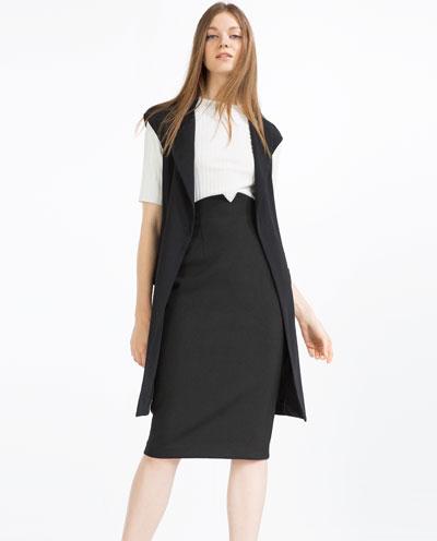 piernas: trucos para que parezcan mas largas falda cintura alta Zara