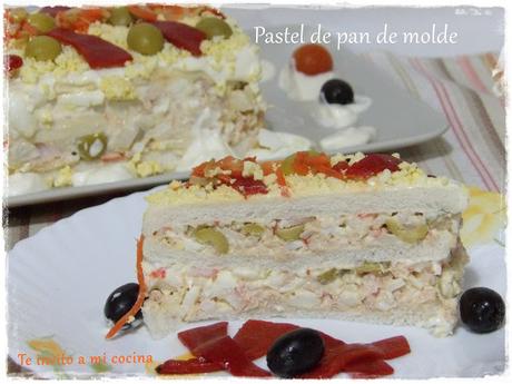 pastel de pan de molde