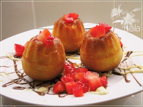 Babás con almibar de rosas Babás con almibar de rosas