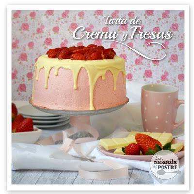 TARTA DE CREMA Y FRESAS / STRAWBERRY AND PASTRY CREAM LAYER CAKE