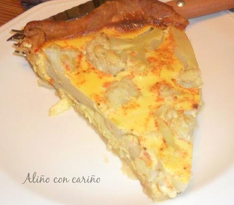 QUICHE DE COLIFLOR Y JAMÓN