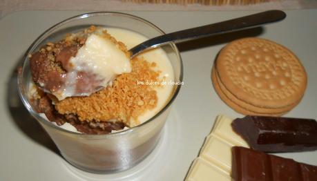 Vasitos tres chocolates y galletas Vasitos tres chocolates y galletas