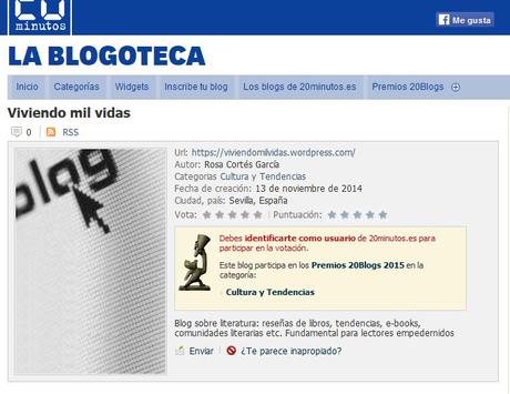 vota, LaBlogoteca, Viviendo mil vidas vota, LaBlogoteca, Viviendo mil vidas