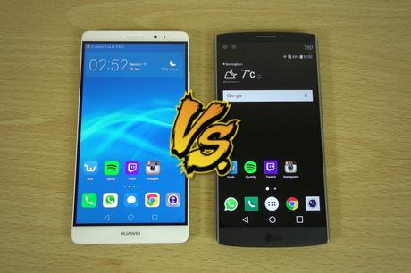 Huawei Mate 8 vs. LG V10, duelo de velocidad