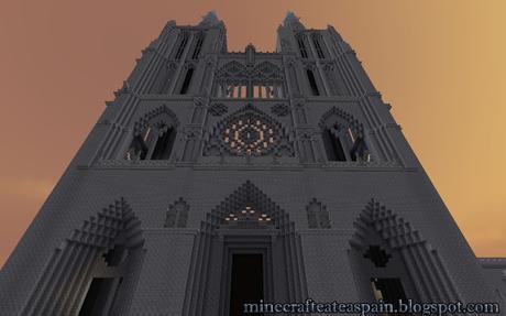 Avance exclusivo 1 Réplica Minecraft Catedral de Burgos , España.