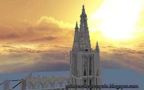 Avance exclusivo 1 Réplica Minecraft Catedral de Burgos , España.