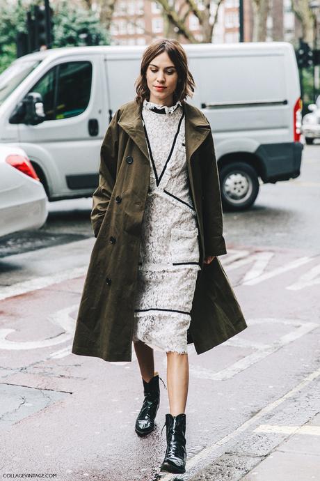 LFW-London_Fashion_Week_Fall_16-Street_Style-Collage_Vintage-Alexa_Chung-Trench_Coat-Cowboy_Boots-Erdem-Lace_Dress-1