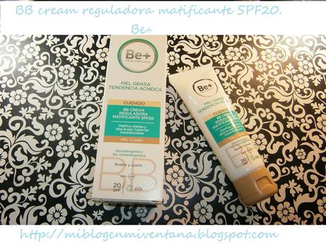 BB cream reguladora matificante de Be+. BB cream reguladora matificante de Be+.