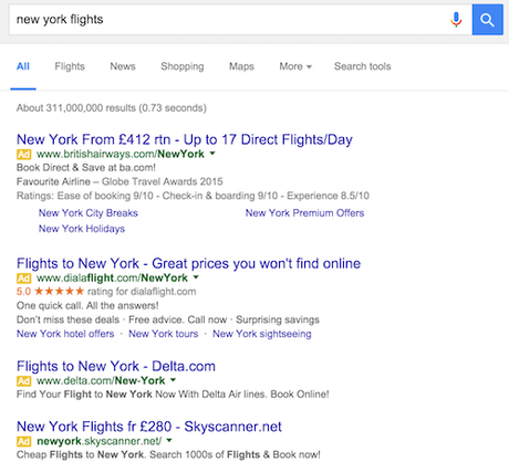 nuevos vuelos york Búsqueda de Google