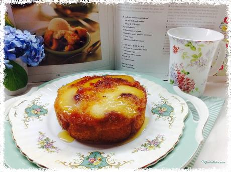 Bizcochos para el desayuno I Bizcocho de melocotón con caramelo 1