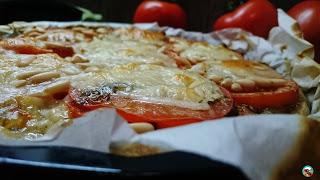 Tarta de tomate y berenjenas