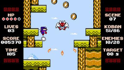 Ninja Senki DX: estrellas ninja a tutiplén en un plataformas 2D herencia de los juegos para NES Ninja Senki DX: estrellas ninja a tutiplén en un plataformas 2D herencia de los juegos para NES