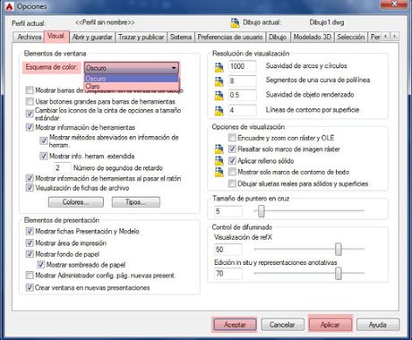 Cambiar color de la pantalla de Autocad Cambiar color de la pantalla de Autocad