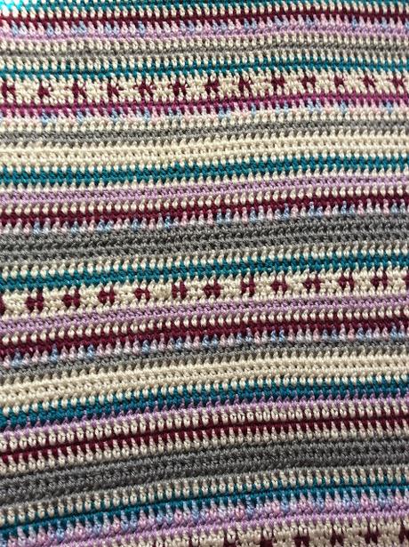 MANTA DE CROCHET A RAYAS MANTA DE CROCHET A RAYAS