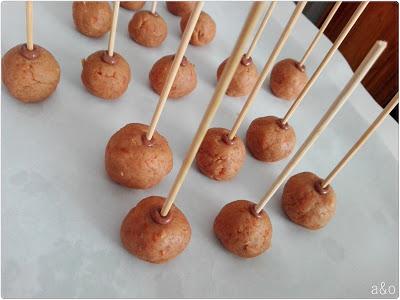 Cake pops de chocolate