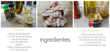 Diy-receta: alitas pollo estilos