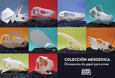 Los dinosaurios de papel de Guardabosques y las recompensas de su crowdfunding Los dinosaurios de papel de Guardabosques y las recompensas de su crowdfunding