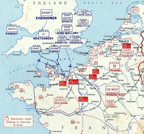 Orbat del Heeresgruppe D en junio de 1942 (Frente del Oeste)