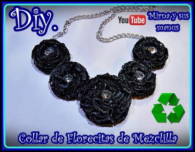 Diy. Collar de Mezclilla. Mirna y sus manus