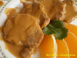 SOLOMILLO EN SALSA DE NARANJAS DE MALAGA SOLOMILLO EN SALSA DE NARANJAS DE MALAGA