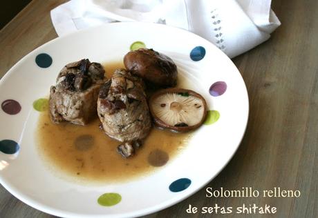Solomillo relleno de setas shiitake El Ágora de Ángeles solomillo relleno,setas shiitake