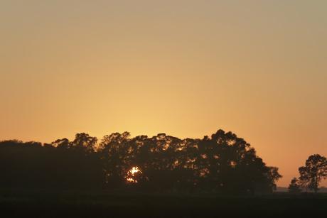 Amaneciendo en la ruta